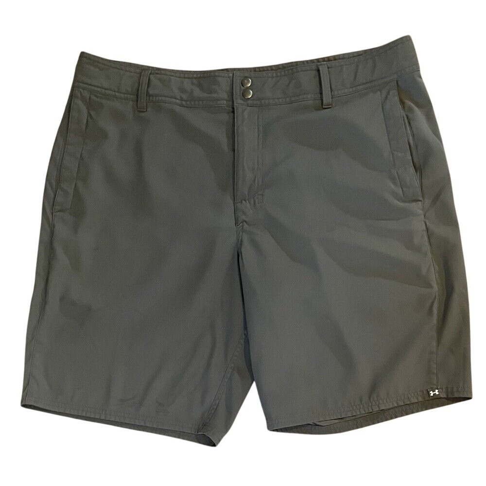 Under Armour Shorts Mens 40 Black HeatGear Loose Fit Performance Golf Athletic